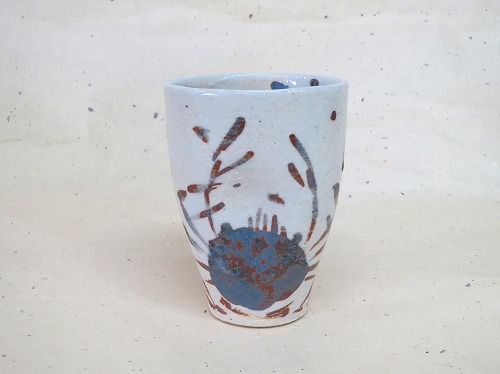 志野蟹フリーカップ