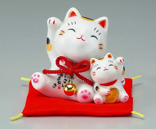 彩絵円満まねき猫(だっこ)