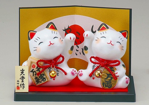 彩絵お金まねき猫・人まねき猫