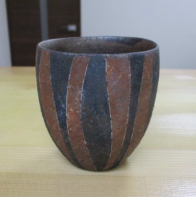 焼〆釉彩十草カップ