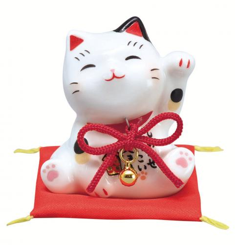 彩絵人まねき猫(小)