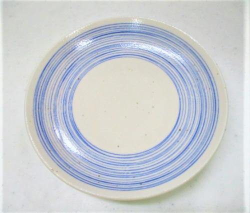 ラインライン5.0皿　青　3個組