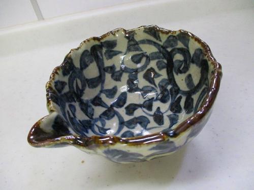 たこ唐草　片口小鉢