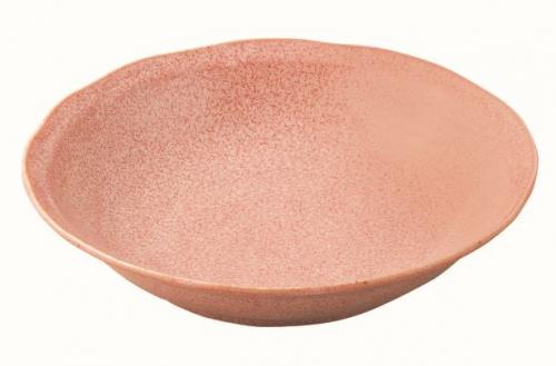 カラーうのふ7寸深皿　ピンク　3個組